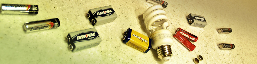 Recycle Batteries CFL Bulbs
