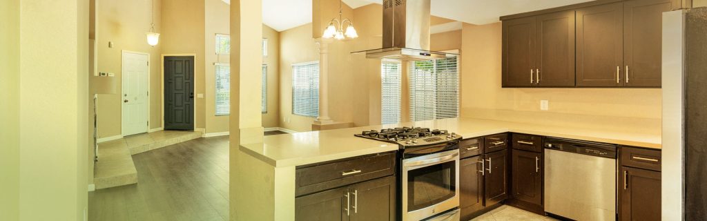 Renovated kitchen at 1888 Avenida Segovia